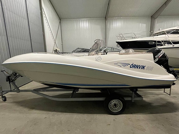 Örnvik 505 Suzuki 90 4 takt samt upptagningsvagn