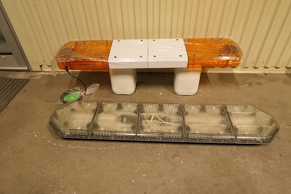 Roterande takramper Orange Lightbar Aspen  Vitt lj