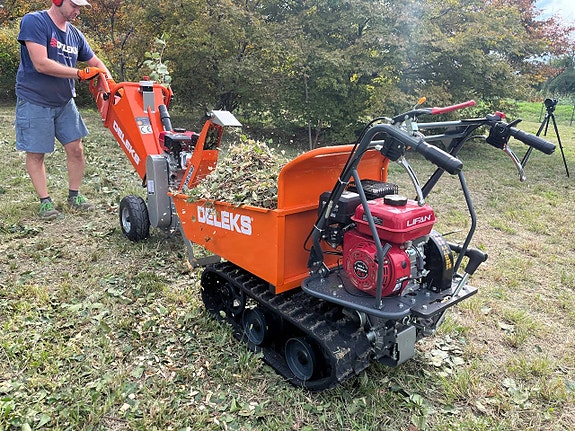 DELEKS® MD-500EL Bältdriven skottkärra med Lifan-motor