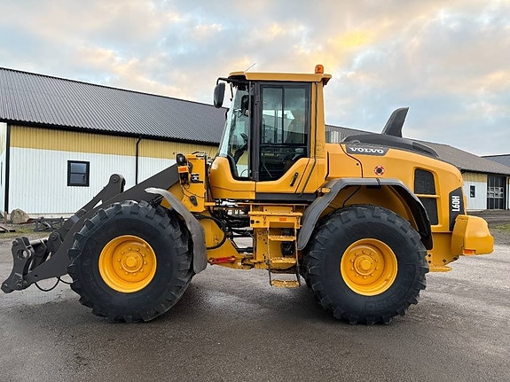 Volvo L60H lastmaskin, lantbruksdäck, long boom