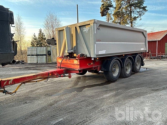 24 Ton Aluminium Kärra  BENALU TIPPKÄRRA 3-AXL