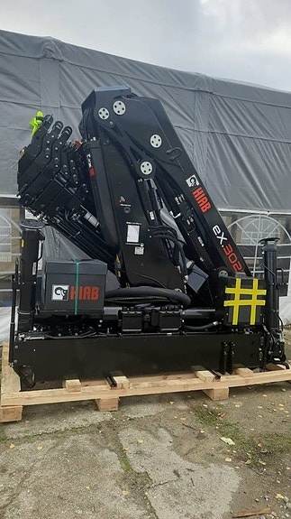 Fabriks Ny HIAB Kran eX.302 HIPRO För omgående leverans