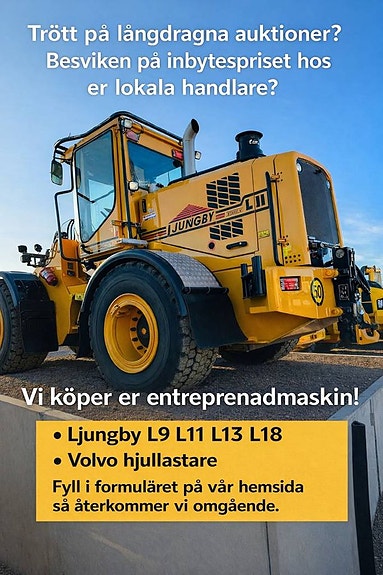 Hjullastare / Grävmaskiner / Ljungby / Volvo