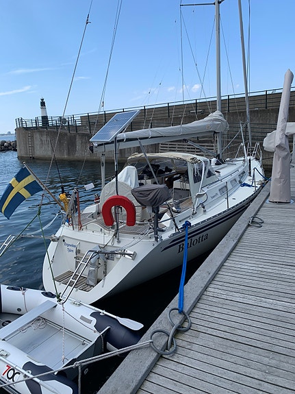 Scanner 391 nyare motor, nytt storsegel och fock. 18 of 19