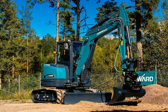 NY! Sunward SWE60UF Grävmaskin - Steelwrist Paket med Grip