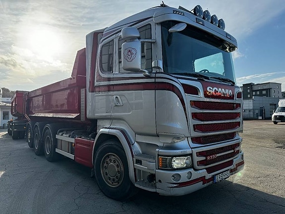 Scania R730LB8X4*4HNB med släp