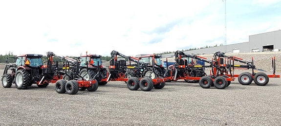 Nya skogsvagnar Farmi Forest