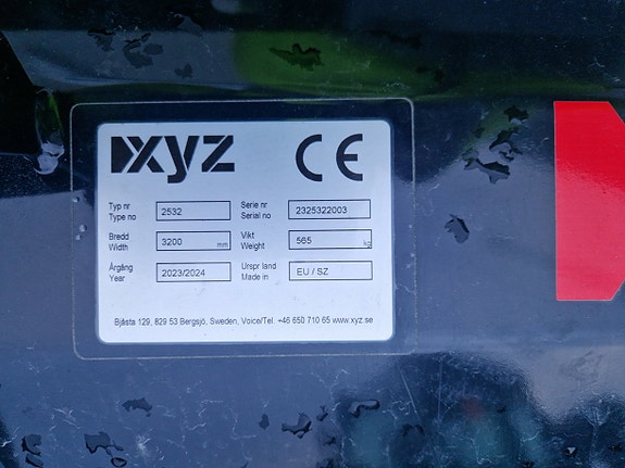 XYZ 3,2m Premium vikplog / Stora BM fäste / Demoplog 5 of 5
