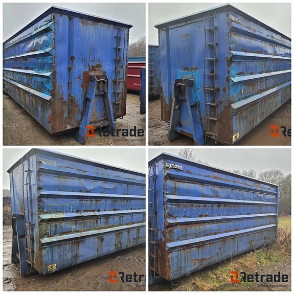 4 stk. Lastväxlarflak / flisflak CMT ca 39 m3 och 40 m3