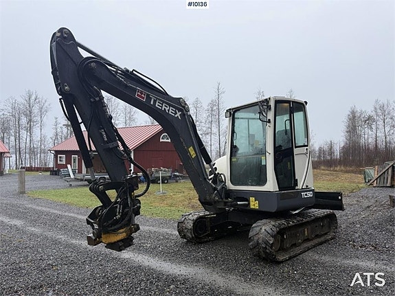 Bandgrävare Terex TC50 med rotor och redskap (419,000:- ex m