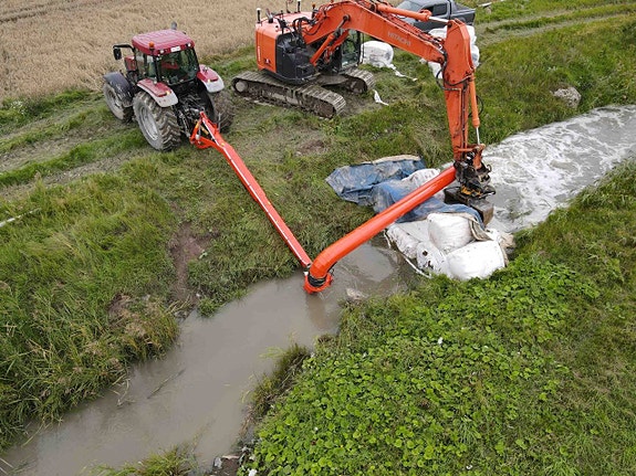 Traktordriven mobil vattenpump