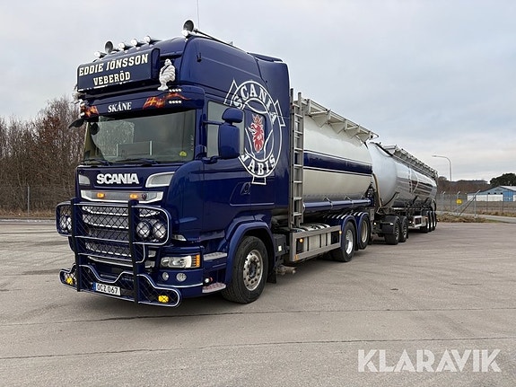 Tippbulkekipage Scania R 580 med Feldbinder