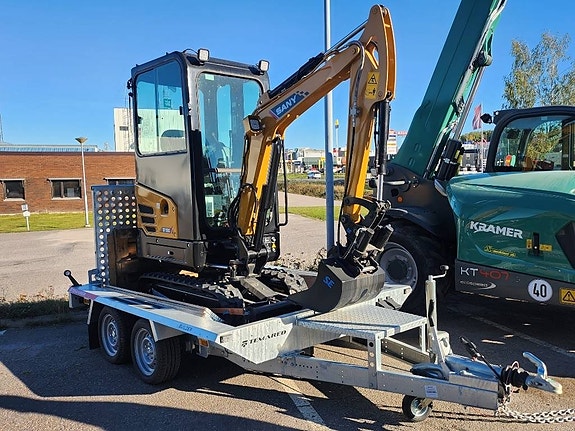 Sany 1.8 T minigrävare med släp