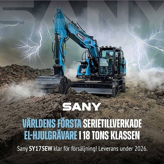 Sany Elektrisk Hjulgrävare SY175EW