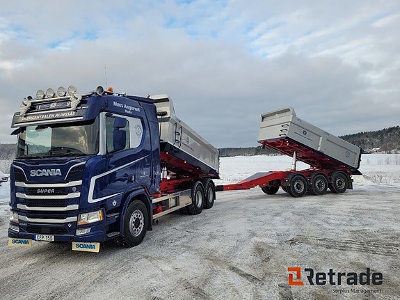Tippbil ekipage Scania R520 V8 Manuell Next gen samt Istrail