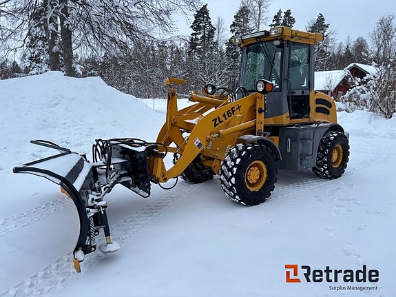 Hjullastare ZL16F + 2013 med Vikplog