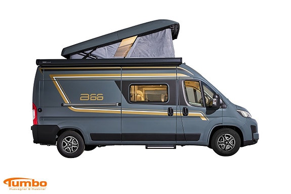 Bürstner B66 Campeo C 600 Stone Pop-up tak Litiumbatteri Solcell