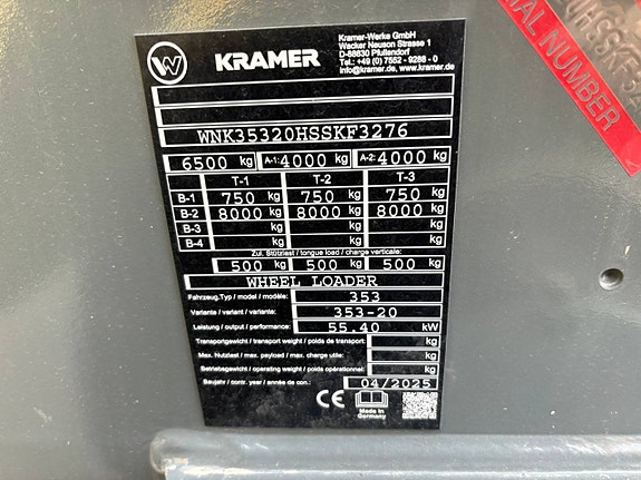 Kramer 5075 / lastmaskin / 4-hjuls styrd / 3års garanti 8 of 8