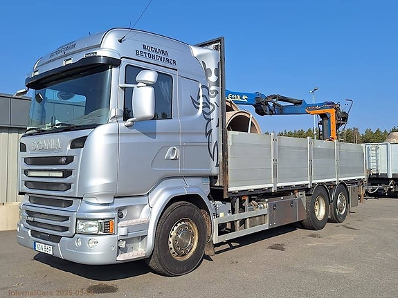 Scania R490 LB6x2*4 Flak med kran