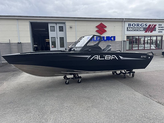 Alba 570 +Suzuki DF140-200 paket, trailer, elmotor, GPS, m.m