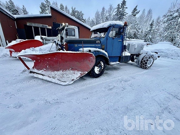 Plogtruck Scania 110 super Motorredskap