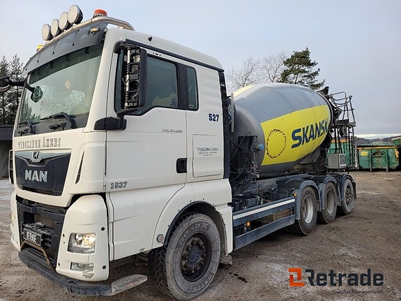 Betongbil betongroterare MAN TGX 35.500 8X4-4 BL Euro 6