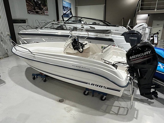 Ryds 478 GTI med Mercury F50 -12 endast 76 gångtimmar.