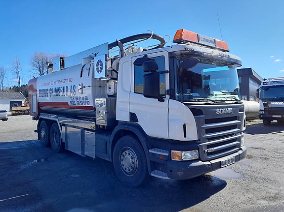 Scania P400,  Slamsugare-Spolbil