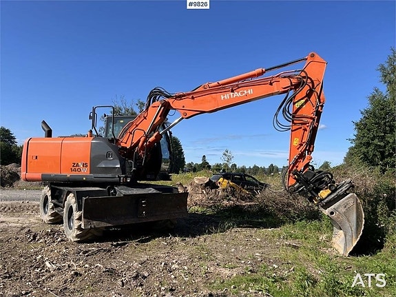 Hitachi ZX 140 W- 5B med rotor och planerskopa (689,000:- ex
