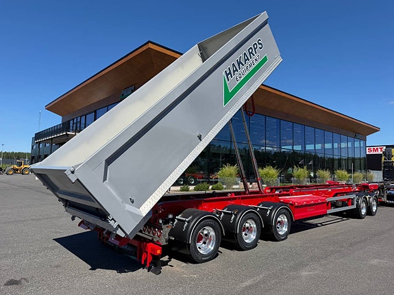 Hakarps - 42 tons lastväxlarvagn 2 flak med skjutkolv + tipp