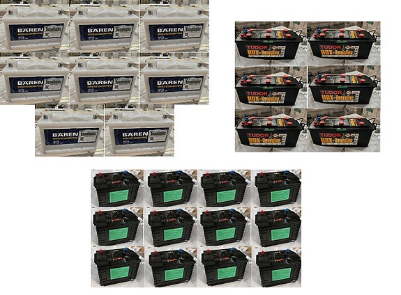 Torr laddade Batterier på Nätauktion Tudor - Bären