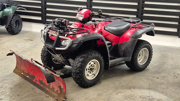 Honda Foreman TRX 500 - Snöplog - Nyservad