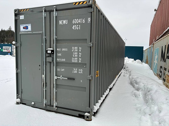 Ny 40 HC Dubbeldörr Container Isolerad med elpaket