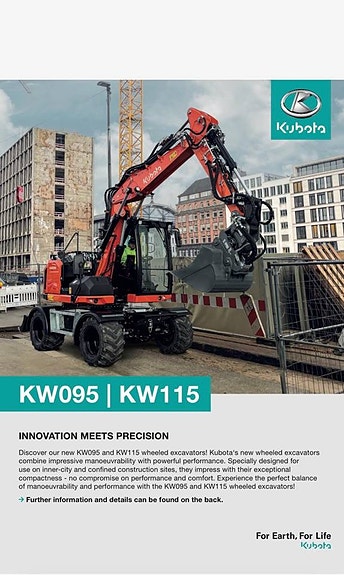 Kubota KW 95 KW 115 Hjulgrävare  5år garanti 2 of 8