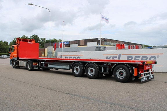 3 axlad Flaktrailer med Norge boggi