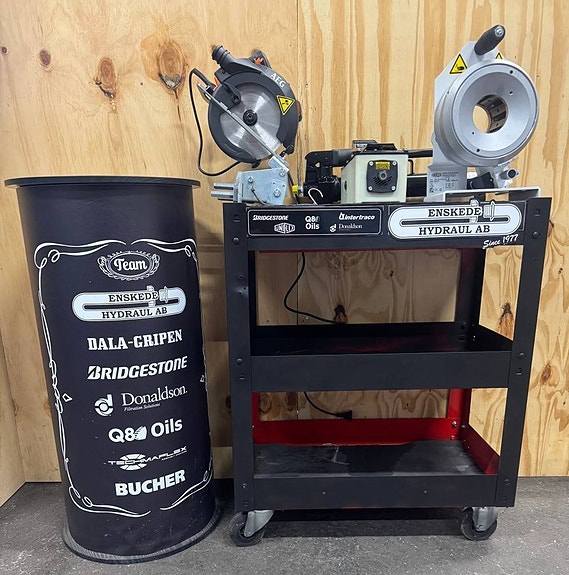 Slangpress Manuell & Tryckluft, rullbord med kap