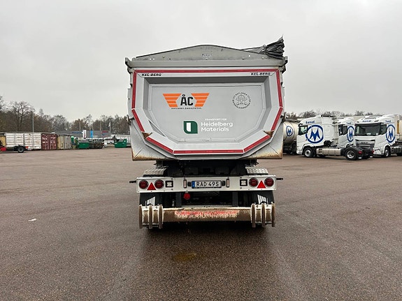 Kel-Berg T250K Tipp trailer HARDOX Skjutbar sista axel