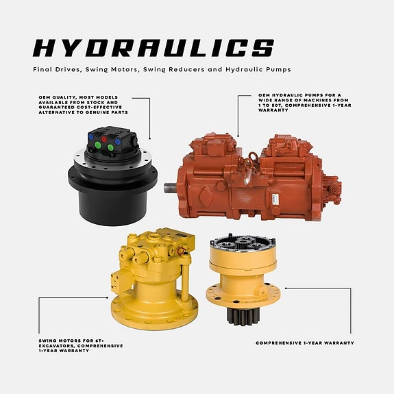 Hydraulmotor, Svängväxlar,Hydraulpumpar