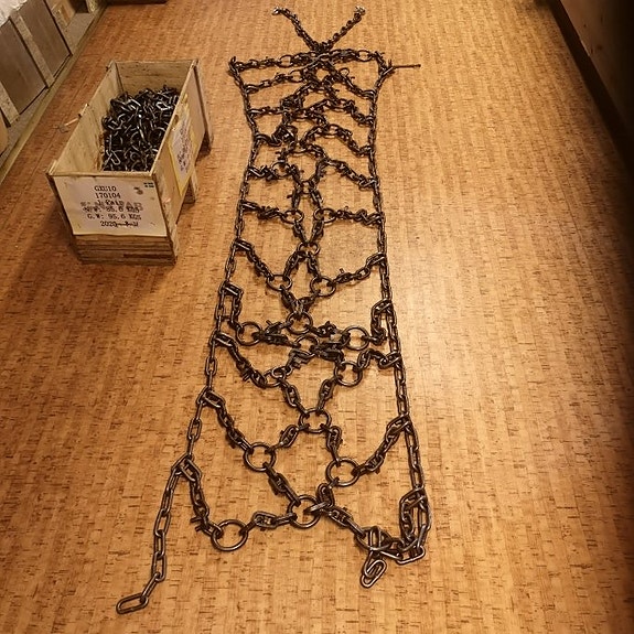 Vinterkedjor till Hjullastare. 2 par. Mycket hög kvalitet.