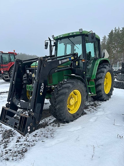 John Deere 6300 - Frontlastare inkl. skopa & gafflar