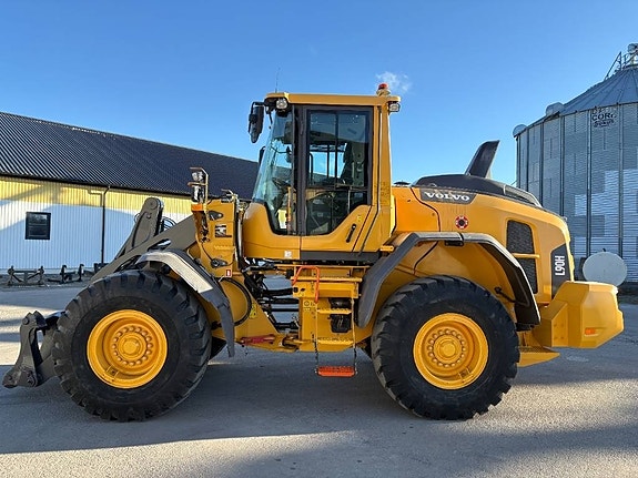 Volvo L90H lastmaskin, spakstyrning, våg