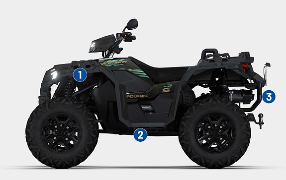 Polaris Sportsman XP 1000 S 2UP – NY! Super Graphite (Traktor B)  VÄRDECHECK 10.000:- till tillbehör! 2 of 2