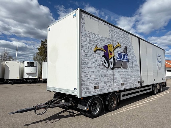 HFR/SKAB Skåpsläp, Öppnigsbar sida, Bakgavellyft,