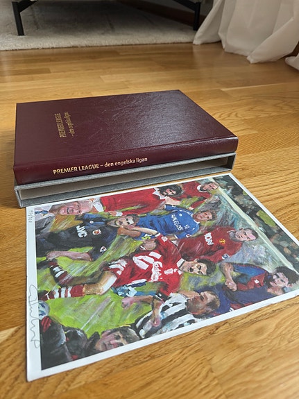 Premier League – den engelska ligan Bibliofilupplagan 97 av 300st. Signerad