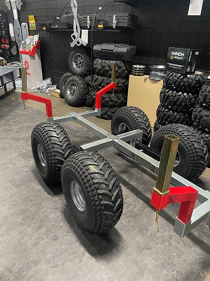 Timmervagn med kran och elwinch 4 of 4