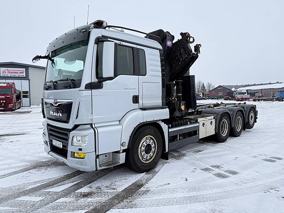 KRANVÄXLARE MAN TGS 35.500 TRIDEM LÅGMIL STOR KRAN