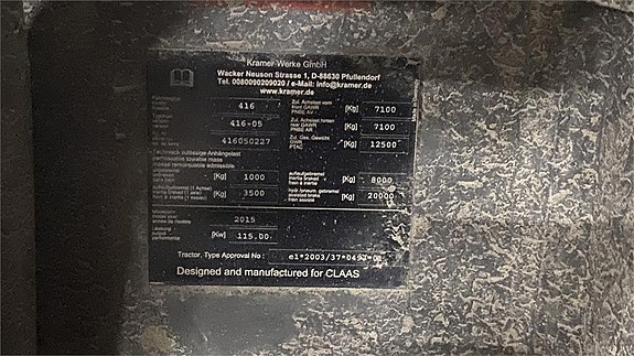 CLAAS SCORPION 9055 TELESKOPLASTARE