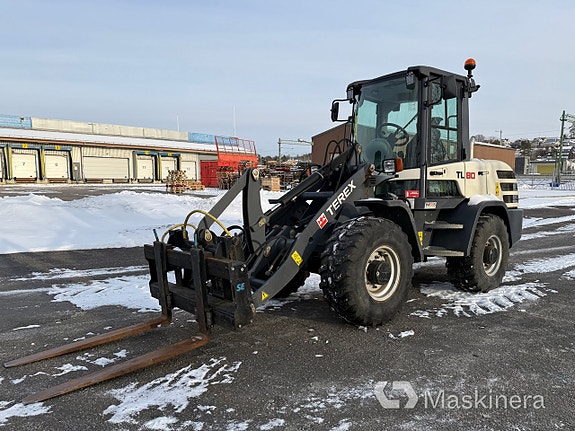Hjullastare Terex TL80 + Tillbehör