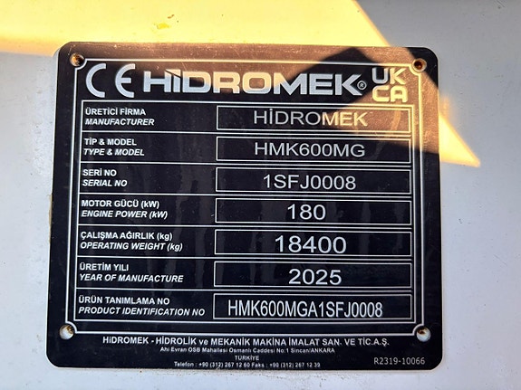 Hidromek HMK 600 MG AC, Centralsmörjning 24 of 24