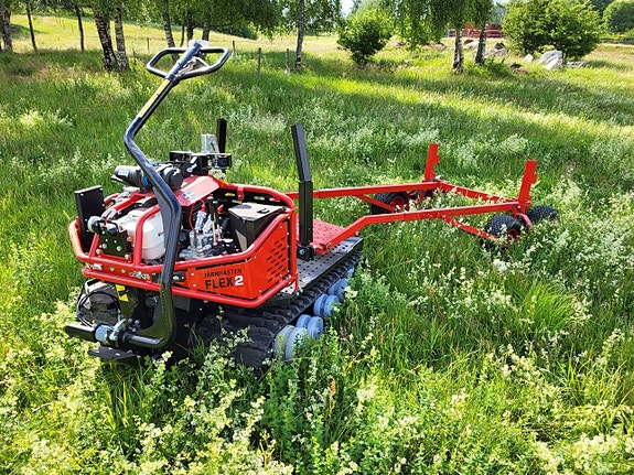 Superkampaj Järnhäst självavlastande timmervagn på köpet